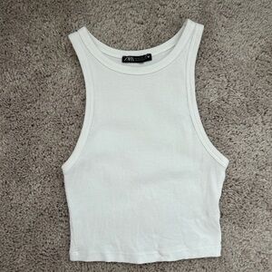 Zara Classic White Tank Top